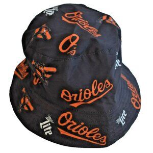 Baltimore Orioles SGA 6/30/2023 Floppy Bucket Hat Batting Bird logo Miller Lite